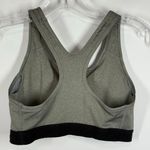 Nike dri fit women’s gray black sport padded bra size small Photo 3