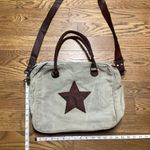 Primitive canvas purse. Tan Photo 14
