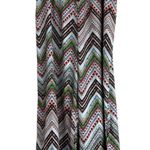 Cato  Wide Leg Pants Womens XL White Multicolor Chevron Smocked Boho Hippie 70s Photo 0