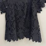 Umgee  Black‎ Floral Lace Square Neck Top Size Medium Photo 7