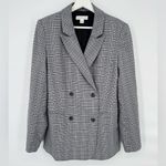 Treasure & Bond Treasure & Bond Black and White Plaid Blazer Size Medium Photo 8