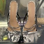 Amazon ComeShun  Snake Print Block Heel Sandals - size 11 - 2.5” heel Photo 1