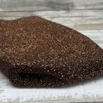 VTG Bag By Josef Beaded Clutch Purse Bronze Metallic Zip Top Evening Glam Disco Brown Photo 4