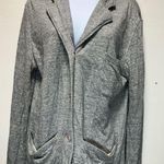 American Vintage  100% Cotton Grey Cardigan Jacket Double Layer GUC Size‎ L Photo 0
