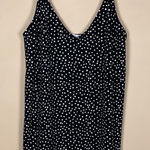 ZARA  Women’s Polka Dot Black White Double Strap V-Neck Tank Mini Dress Photo 0