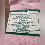 IZOD The Original  Club Ladies Sun Sock Vintage Socks Pink Orlon Acrylic Nylon Photo 4