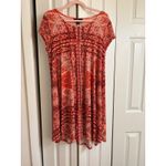 Karen Kane  Orange Abstract Trapeze Swing Dress XL Made in USA | MSRP $118 Photo 4