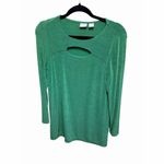 Chico's  Travelers 2-Piece Set Green Long Sleeve Top & Pants Size 0P Photo 9