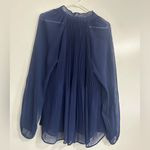 Gibson Latimer  elegant blue blouse. Size XL. Used, excellent condition. Photo 1