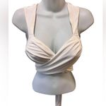Princess Polly Taylor Wrap Criss Cross White Crop Halter Top Sz 4 Sexy Goddess Photo 1