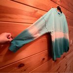 Spirit  Teal and White Ombre Long Sleeve Tee Photo 2