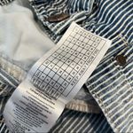 One Teaspoon  25 Blue Striped Distressed Outlaws Low Waist Button Fly Denim Short Photo 12