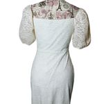 Michael Costello x Revolve White Lace Midi Dress Size Small Photo 2