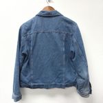 Vintage L.L. Bean‎ Flannel Lined Cropped Jean Jacket Size M Blue Size M Photo 6