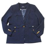 J.Crew NWT Tall Vivienne Blazer in Navy Italian Bi-stretch Wool Blend Jacket 16T Photo 2
