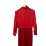 Misook Tie Neck Mixed-Media Jumpsuit Size XS Photo 9