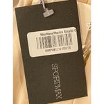 Max Mara Falesia Cream And Red Trim Silk Pleated Hi Lo Hem Tunic Blouse Size 6 Photo 9