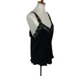 Silkscreen Lingerie Tank Top 2X Black Lace Stretchy Y2K Intimates Photo 3