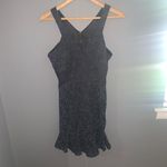 Jay Godfrey black leopard peplum hem dress Photo 4