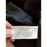 Gallery  Black Hooded Winter Coat Wool Blend Quilted Bib Women's Size Small (S) Photo 5