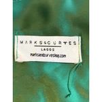 Marks & Curves Emerald Green Satin Wrap Midi Dress Puff Sleeve Tie Waist Large Photo 6