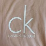 Calvin Klein Jeans Light Pink Barbiecore Pullover Sweatshirt Size Small Photo 3