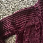 cupio  Women’s Burgandy Long Sleeve Turtleneck Pullover Sweater Sz Medium Photo 3