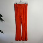 Free People Movement Pant Women S Orange Crinkle Pullon Flair Boho Athleisure Photo 5