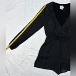 Urban Outfitters Alice & UO Demy Long-Sleeve Satin Romper - Black - XS Photo 9