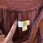 Anthropologie Maeve Beaujardin Maxi Dress in a rust brown with floral med Photo 2