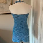 Verge Girl π Cutest Blue Halter Knit Mini Dress Photo 3