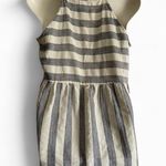THML  Gray and White Striped Tank with Pink and Orange Tassels Photo 1