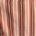 Free People We the Free -  Mauve and Green Poolside Vertical Striped Shirt Size M Photo 6