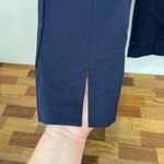 J. McLaughlin  Womens Pants 2 Navy Blue Stretch Career Straight Leg Slit Photo 1