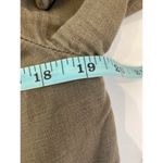 Free People Linen Faux Leather Moto Jacket Zipper Snaps Sz 12 Black Tan Women’s Photo 11