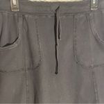 Fresh Produce Black Mini Skirt with Pockets drawstring elastic waist size M Photo 2