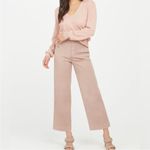 Spanx BOGO  Stretch Twill Cropped Wide Leg Pants in Blush Pink Petite Medium Photo 1