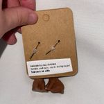 Handmade Poodle Dog Earrings Brown Photo 3
