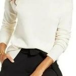 Halogen White/Cream 100% Cashmere Turtleneck Sweater Photo 0