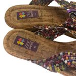 Zee Alexis Women's Size EUR 41 US 10 Woven Multicolor Sandals Purple Photo 3