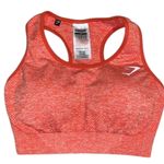 Gym Shark Seamless Orange Workout Bra Size Medium Photo 0