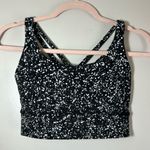 Lululemon  Energy Bra Sz:8 Mini Splatter White Black NWOT Photo 0