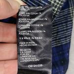 We The Free  Flannel Blouse Womens S‎ Blue Tie Sleeve Button Front Western Boho Photo 6