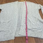 Blu Pepper Open-Front Oversized Cardigan Ivory Tan Speckled size Medium Photo 7