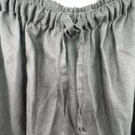 Elisabeth Liz Claiborne Sz 14 100% Linen Shorts Black Elastic Waist Pockets Photo 1