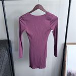 Windsor Bodycon Long Sleeve Dress SZ S Mauve Mini Dress Photo 10