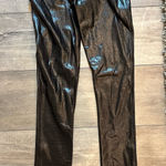 Spanx Brown Faux  Leather Leggings Photo 0