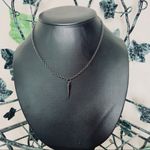 Spike Gunmetal Necklace Punk Goth Egirl New Photo 1