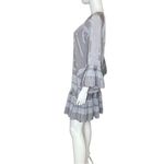 Halston Heritage  Grey Linear Floral Scarf Print Dress Women’s Sz S Photo 1