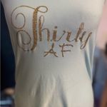 Handmade Thirty AF Women's Light Blue Tank Top Photo 2